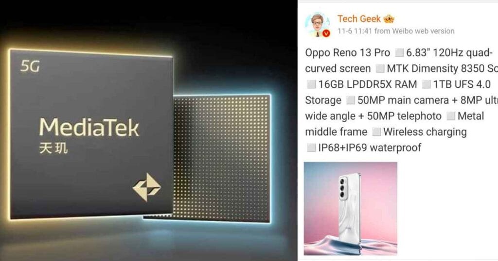 OPPO Rneo 13 Confirmed Specs And Launch Date